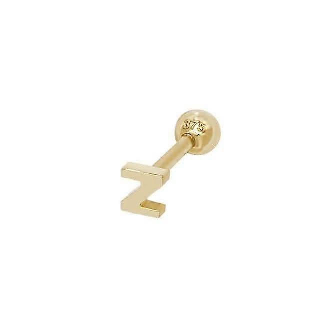 Goujon initial en or jaune 9 carats avec cartilage de 6 mm ES940/Z