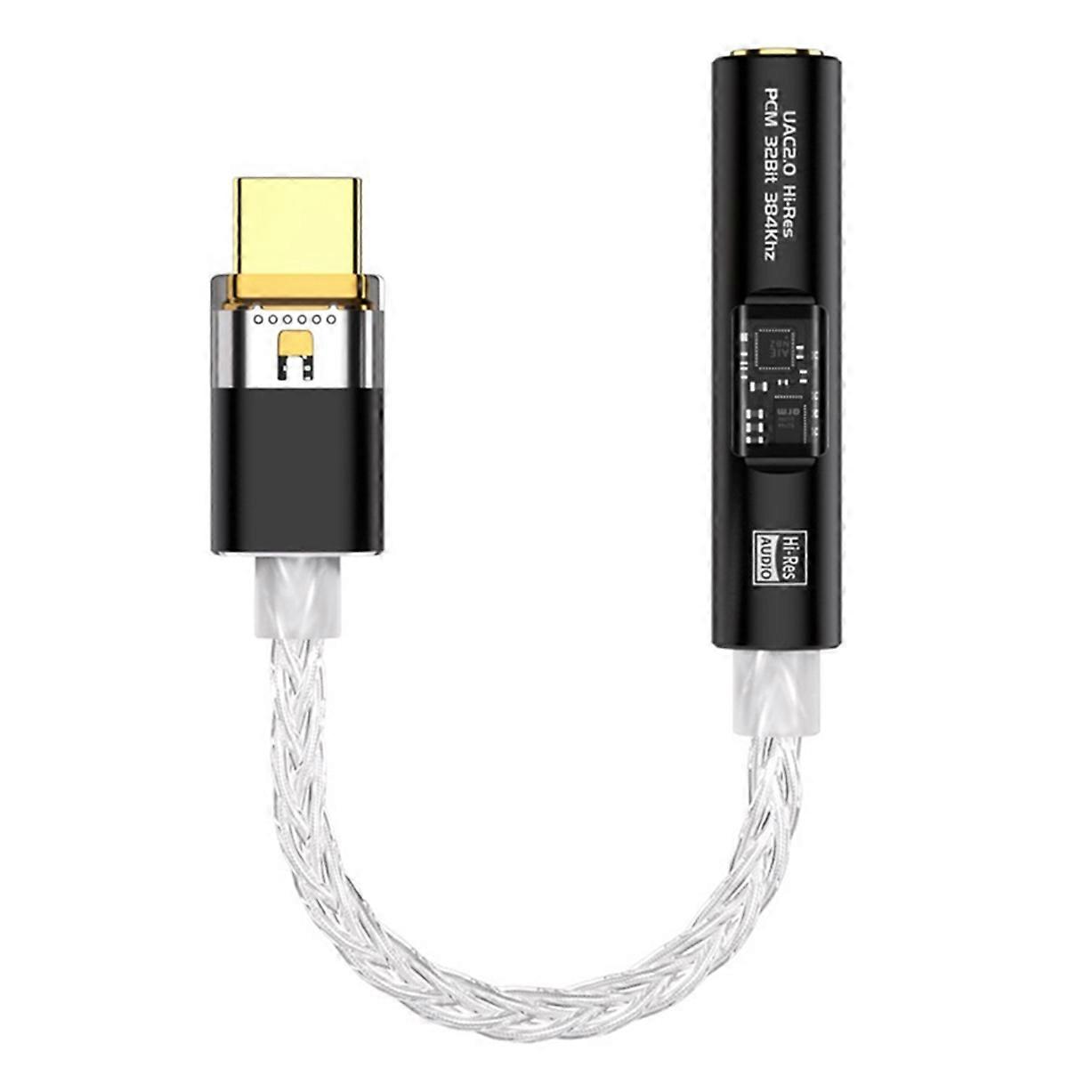 BA23 USB Type C to 3.5 mm Jack Adapter Headphone Amp Decoder A
