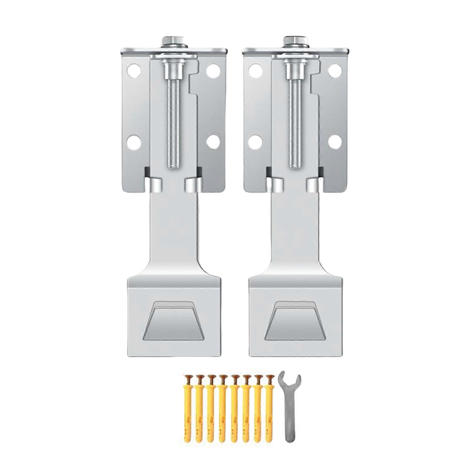 Adjustable Floating Telescopic Bracket for Kitchen Range Hood Installation with Solid Steel Construction and Fastening Screws
