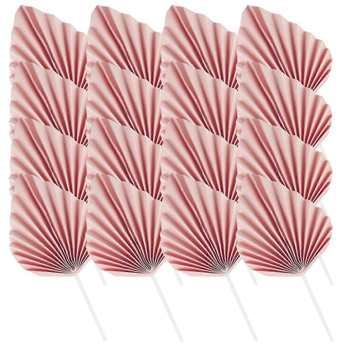 100PCS Tree Leaf Boho Cake Topper Disposable Paper Cake Decorations