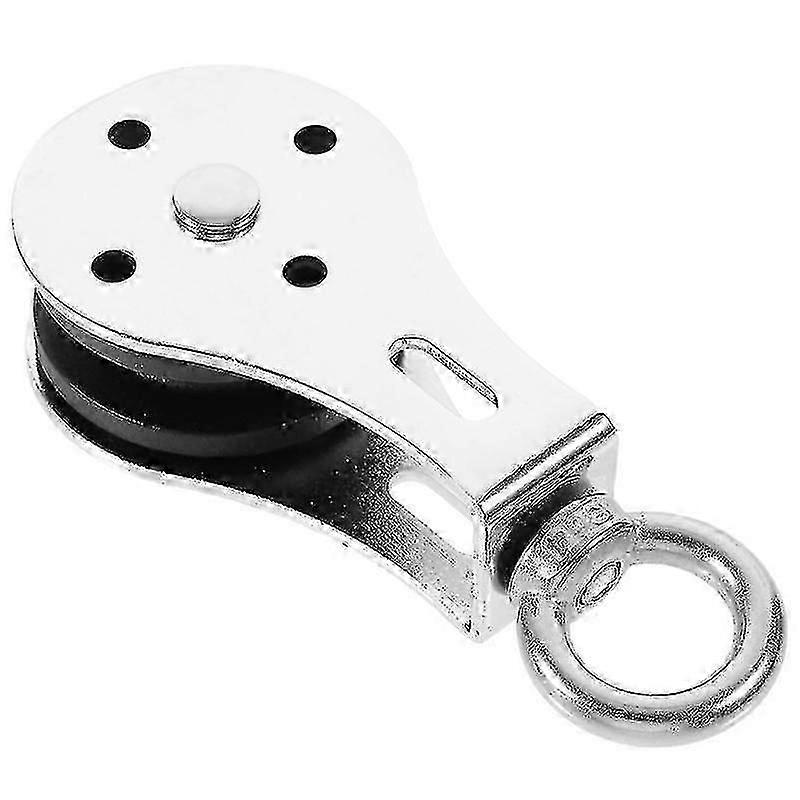 12X5.5x3cm Silver Push Up & Pull Up Bars Workout Fixed Bearing Pulley Heavy Duty Wall Mount Mute Lif