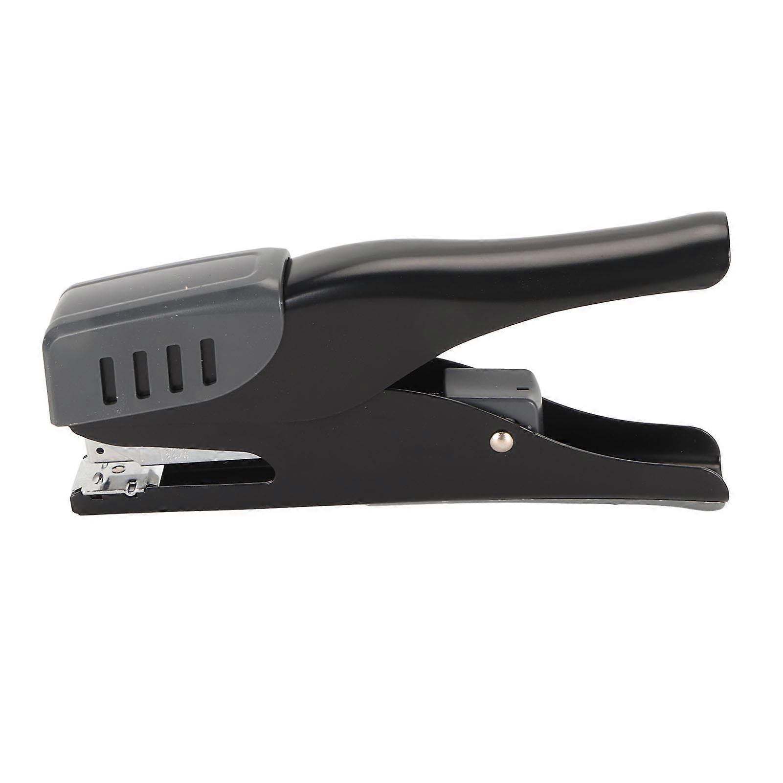 Office Stapler Ergonomic 20 Sheet Capacity Effortless Desktop Stapler Metal Stapler with Skid Resistance Pad for Student Black