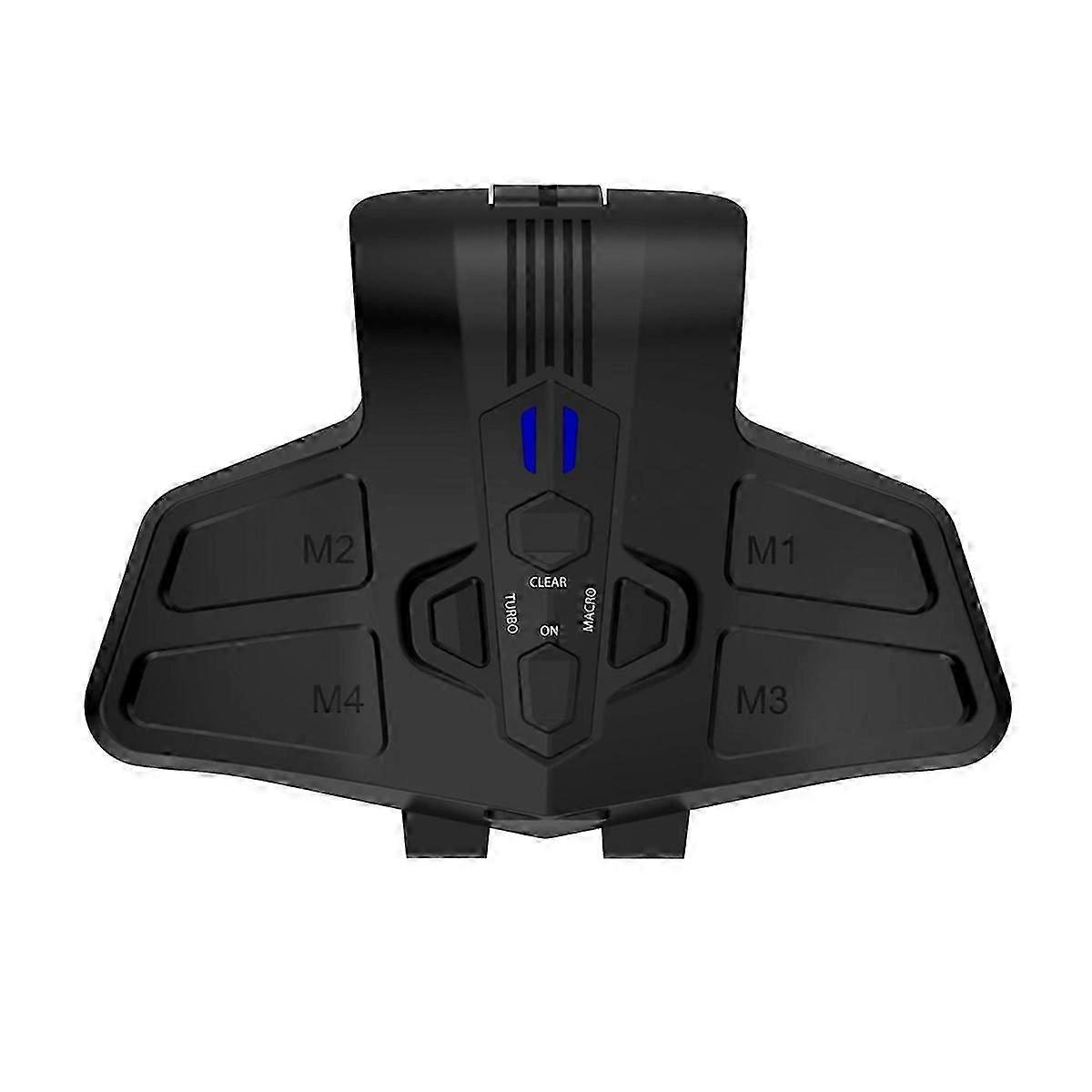 Backplate Programable Remap Kit for Gamepad PC Back Buttons with Turbos Macro Function Black