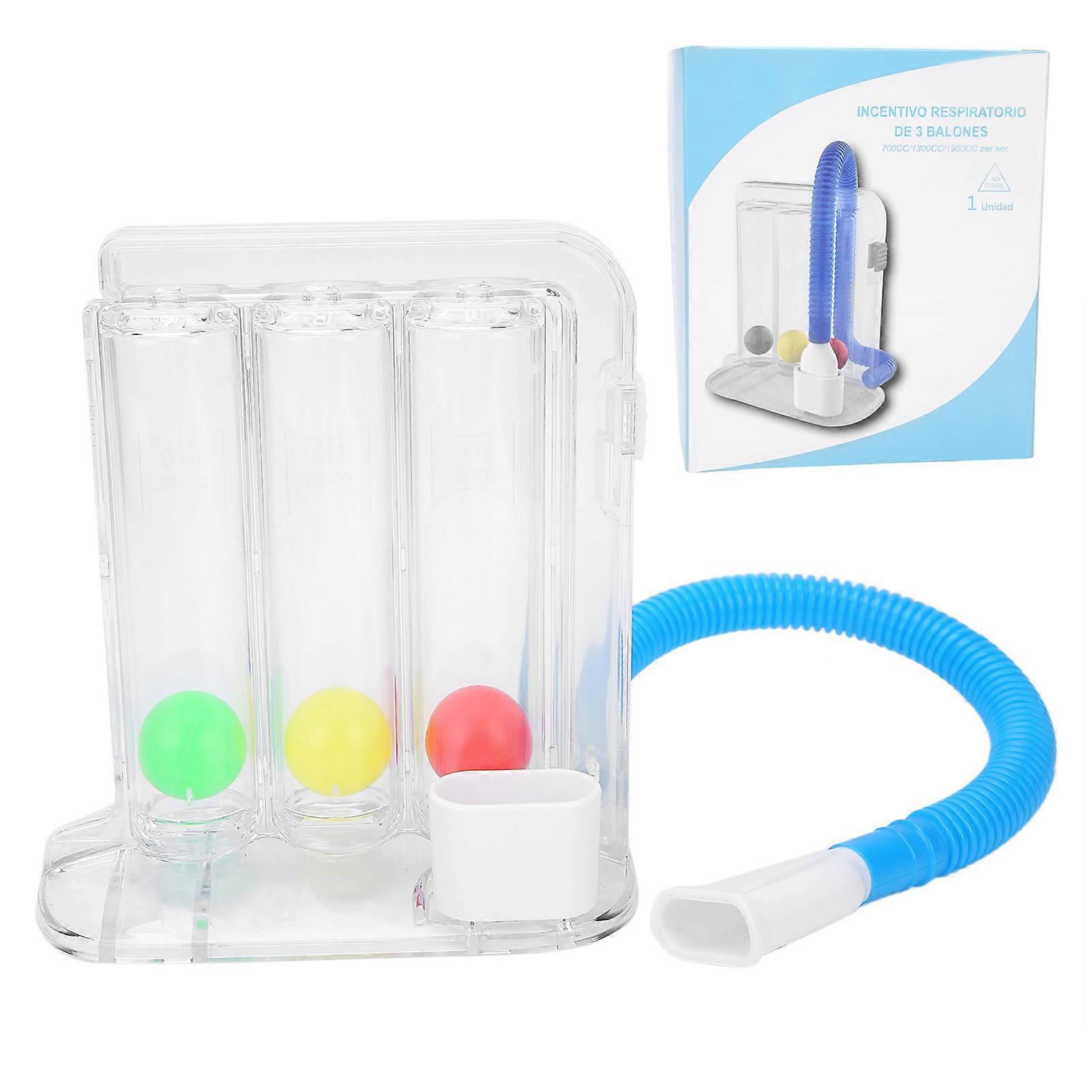 Breathing Exerciser ThreeBall Deep Breathing Vital Capacity Training Lung Exerciser