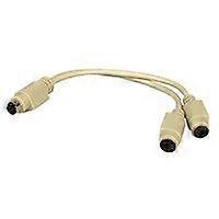 32000-133200-RS Y Cable for KB/MS, 1 PS/2 Male to 2 PS/2 Female, Length 13cm, Compatible with Model 32000-000138-RS