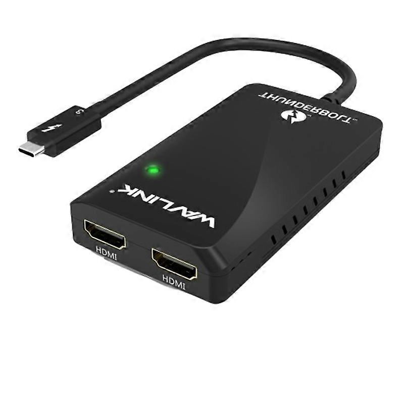 WAVLINK WL-UTA01H Typ-C Thunderbolt 3 auf Dual HDMI Multi-Screen Extender Splitter Adapter