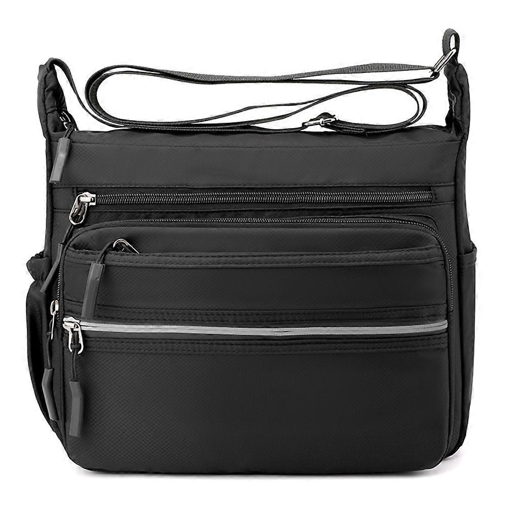 Waterproof Nylon Shoulder Bag, Multi-Use Messenger Bag