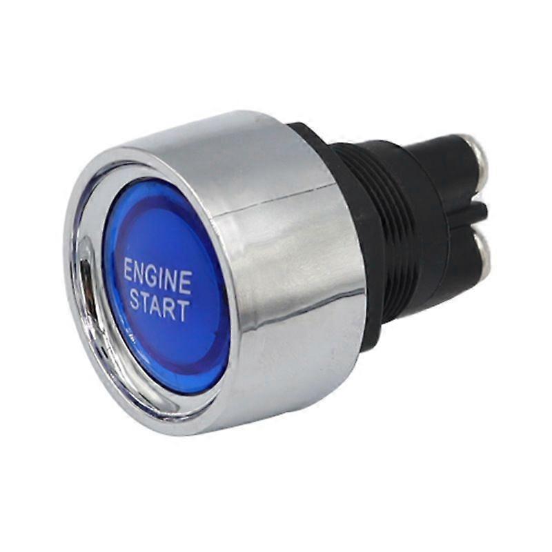 Start the ignition switch 12v24v automatic reset one-button start switch LED light button switch.