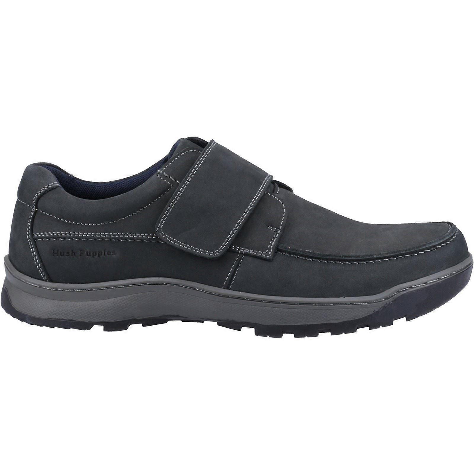 Hush Puppies Casper עור נייבי זכר Mens קלאסי מגע הידוק S-15