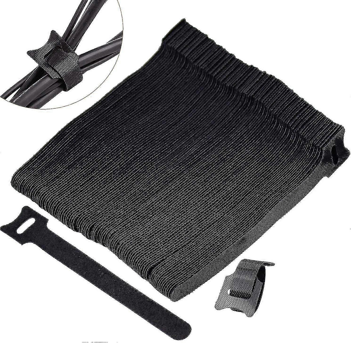 100 Piece Cable Tie, Cable Straps Set, Straps Reusable Cable, Cable Storage Organizer