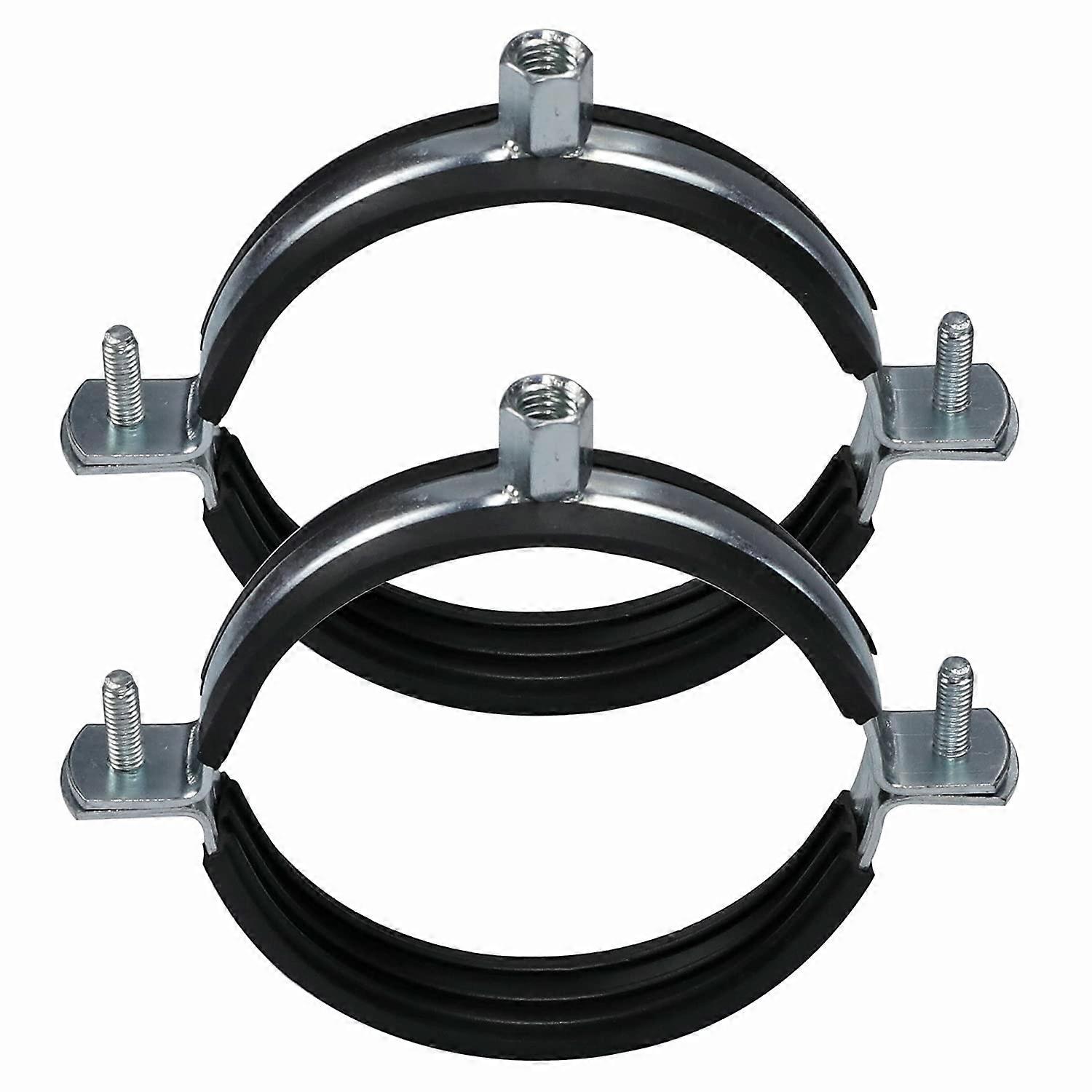 5 Pack Heavy Duty Adjustable Split Ring Pipe Hanger Bracket Clamps for 3 Inch Pipe Wall or Ceiling Mount