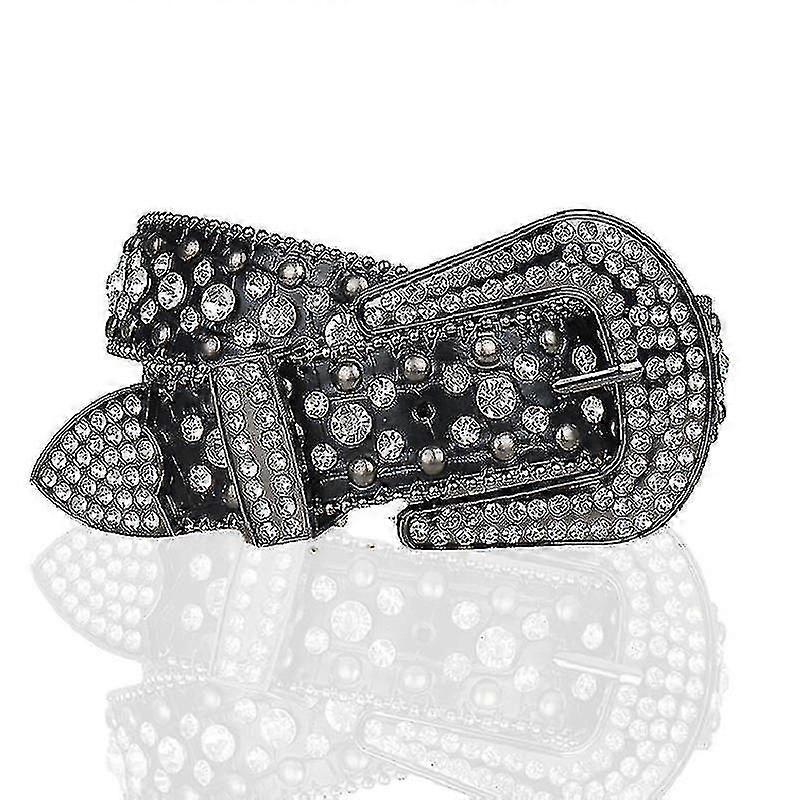 Ceinture cloutée unisexe en strass pour jeans mode All-match ceinture accessoire