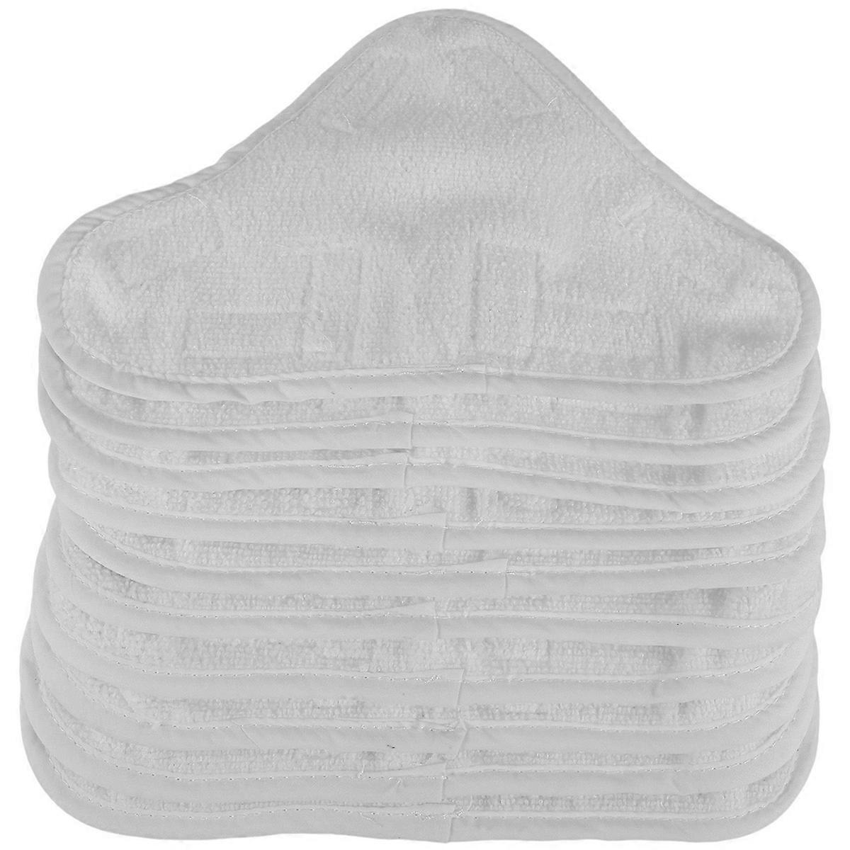 10 Packs Mop Microfiber Cloth Pad for H2O Triple-cornered Mop