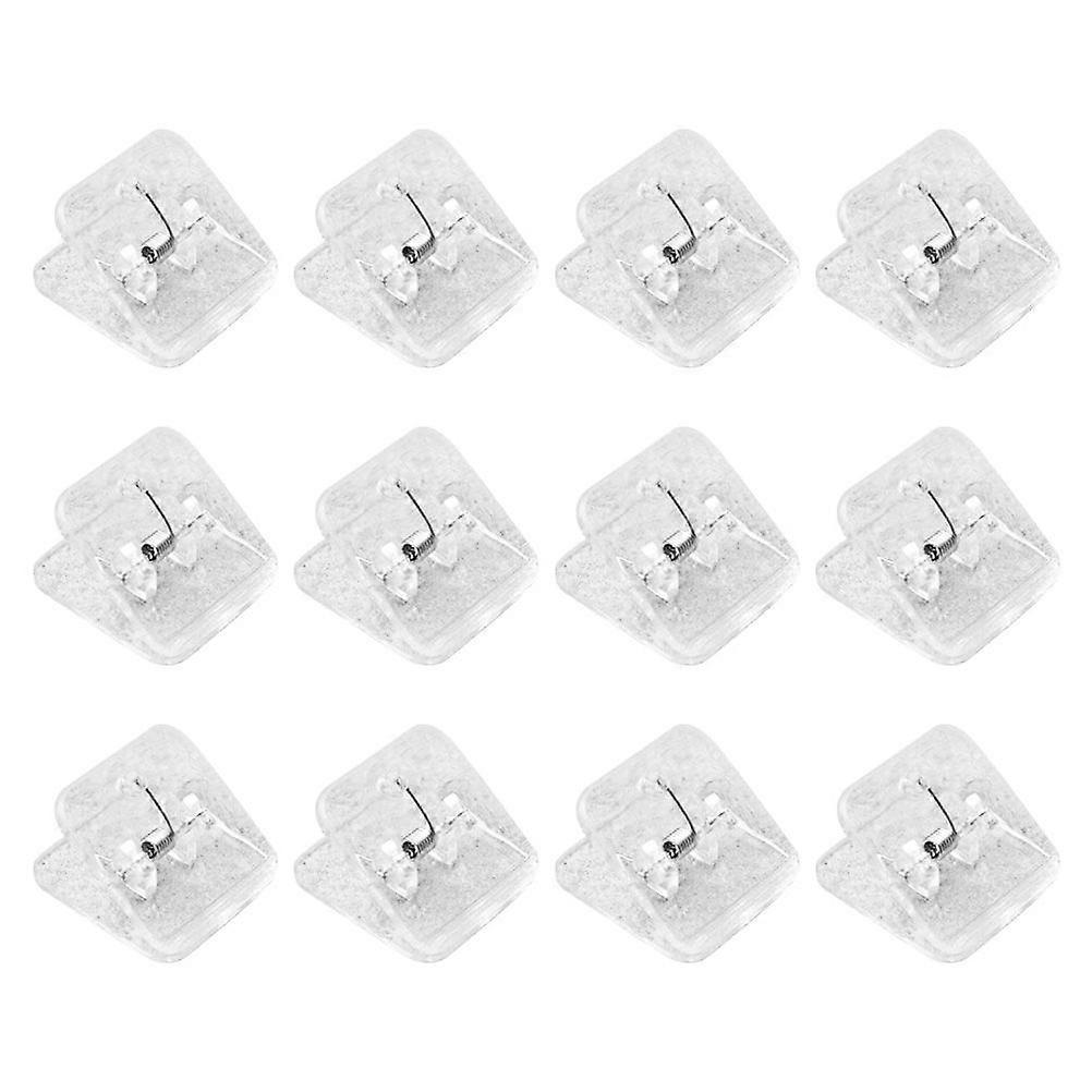 12pcs Document Sorting Clips Plastic Paper Clamps School Office Supplies File Clips