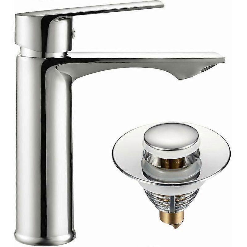 Bathroom Faucet Sink Mixer with Drain Adjustable Hot and Cold