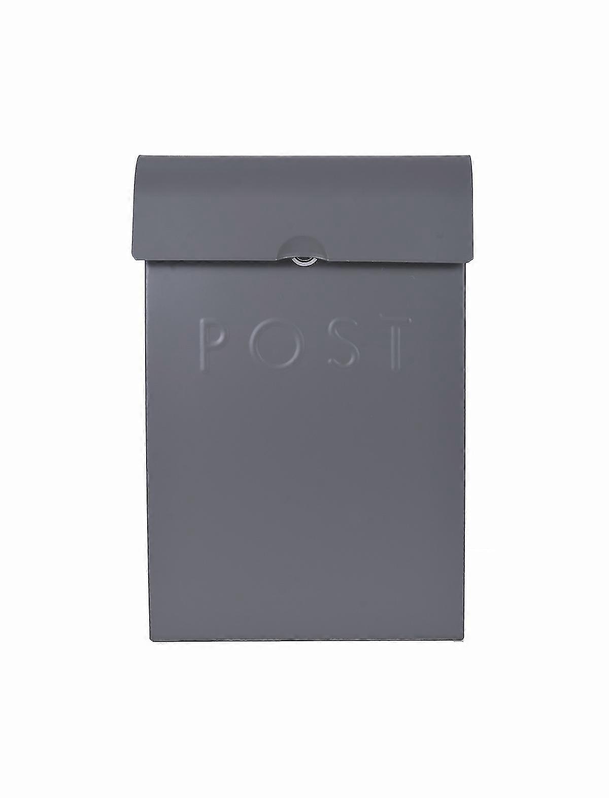 Garden Trading Charcoal Post Box with Lock