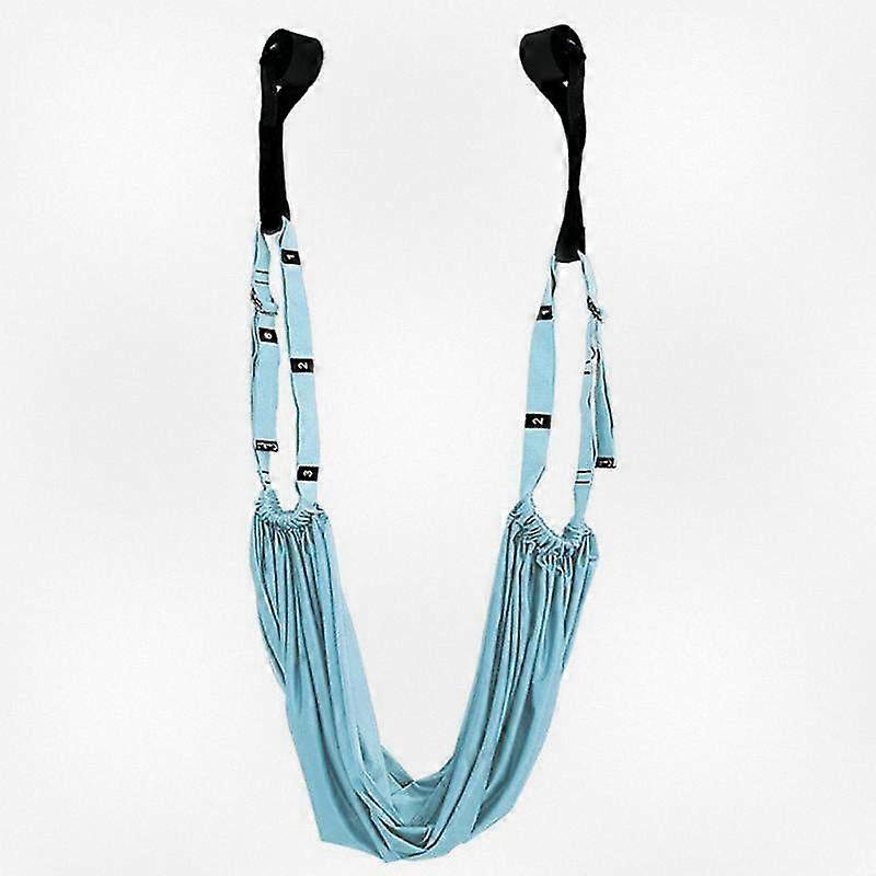 Flexible Leg Stretching Strap with Door Attachment for Backbend and Mobility Training in Pink