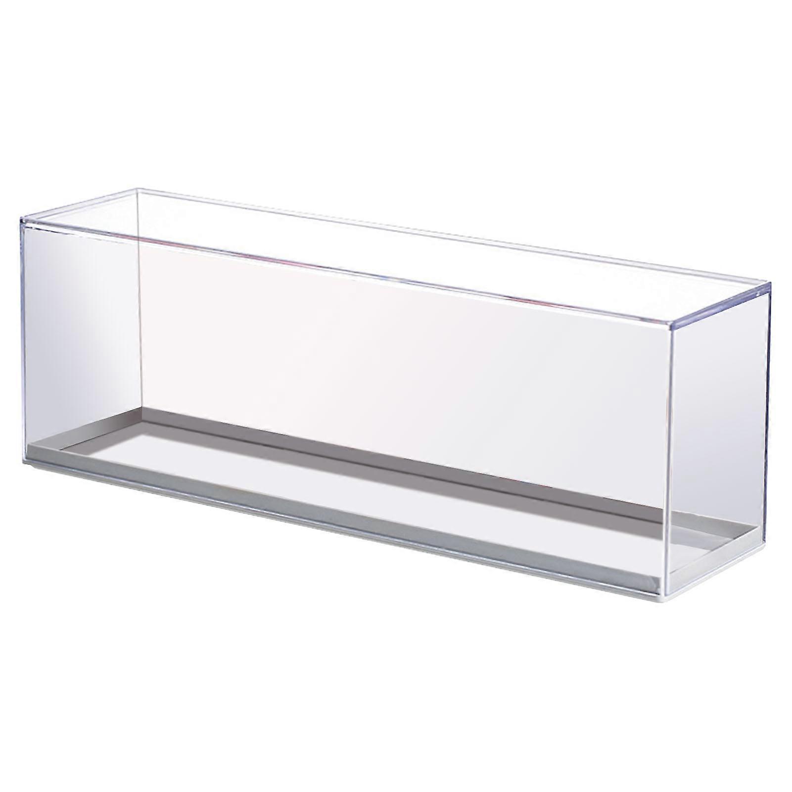 Toy Display Case Plastic Transparency Stackable Free Installation Toy Showcase for Boys and Girls