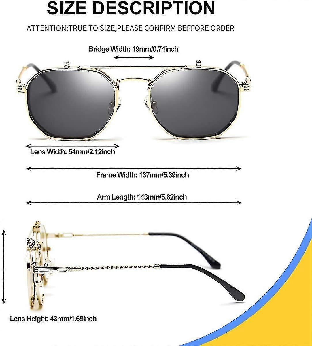 Order Online Double Layer Sunglasses Anti-Reflective Lenses