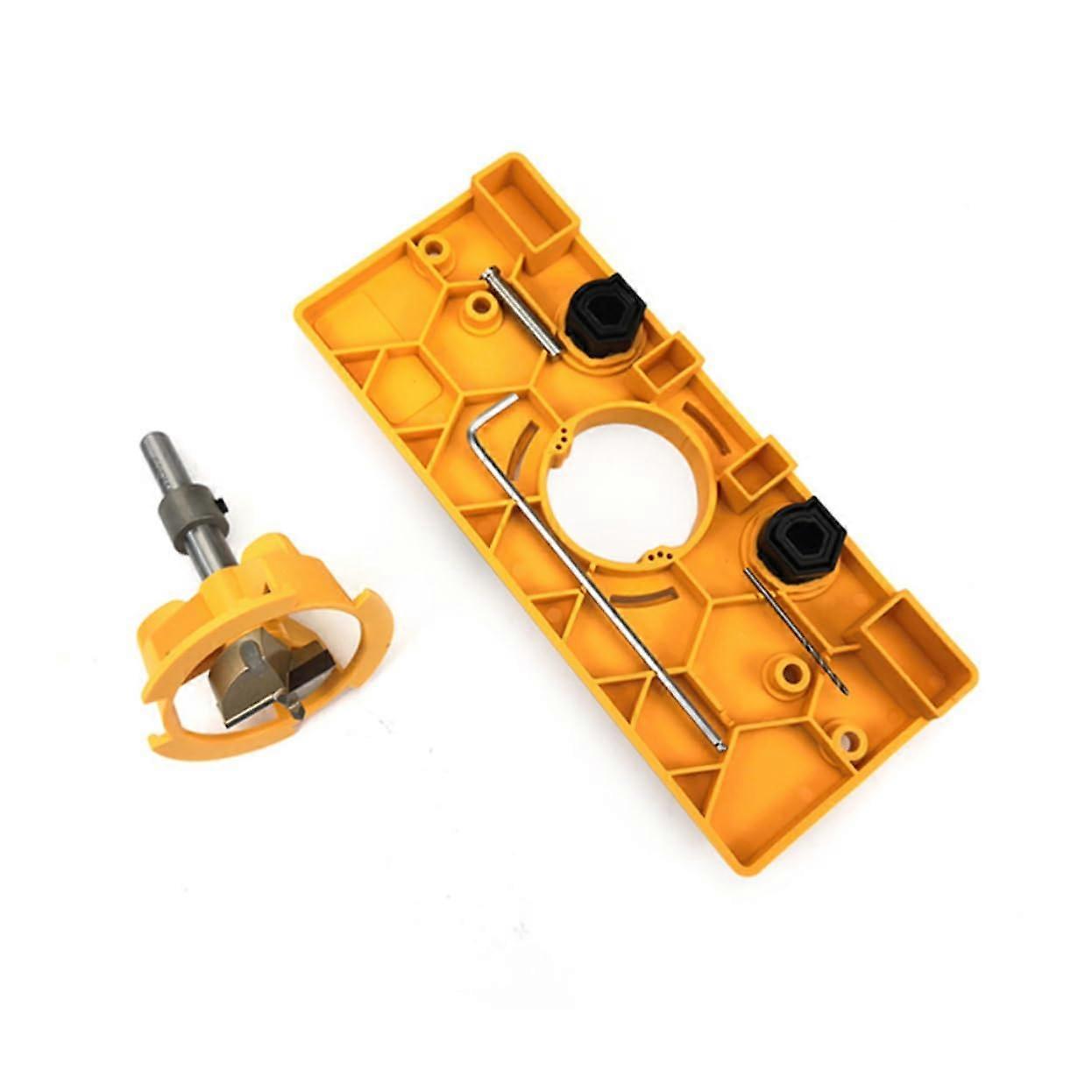 Woodworking Hinge Drill Bit Set 1Pc Yellow Precision Tool for DIY & Professional Woodworking Projects