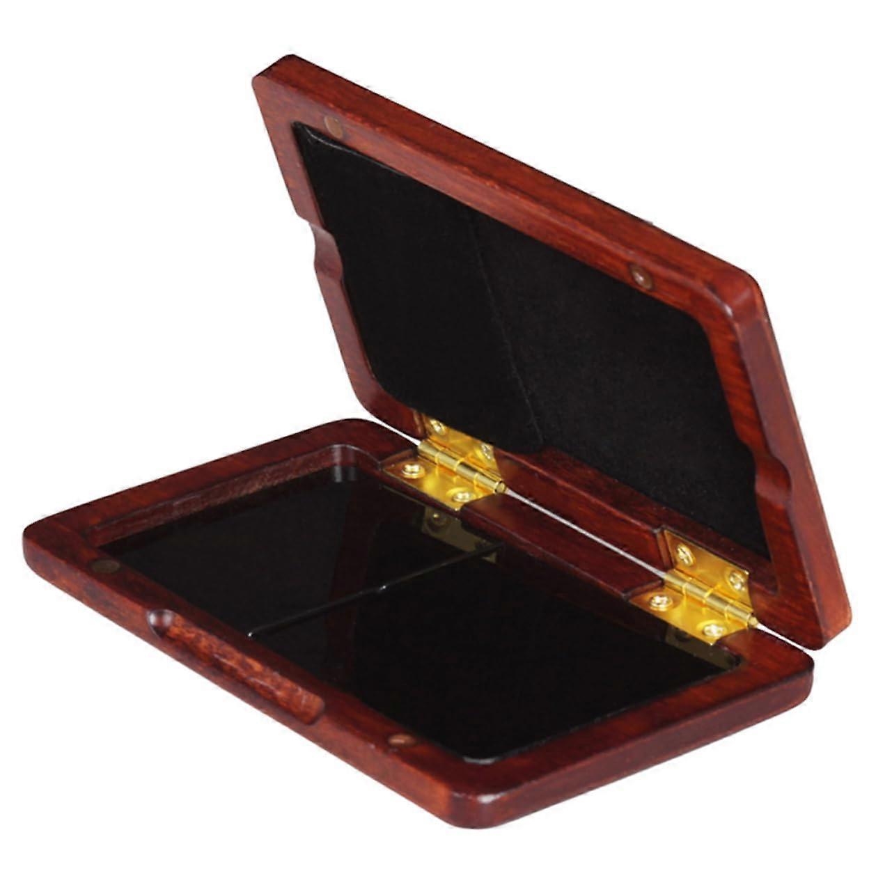 双簧管簧片盒木制萨克斯管簧片架储物盒，适用于双簧管簧片