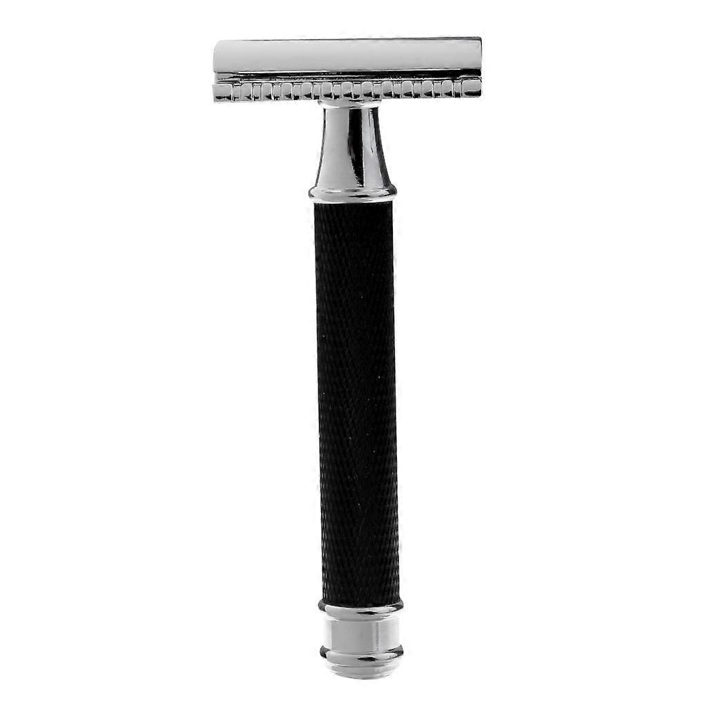 Adjustable Safety Razor Double Edge Razor Men's Vintage Manual Shaver Black