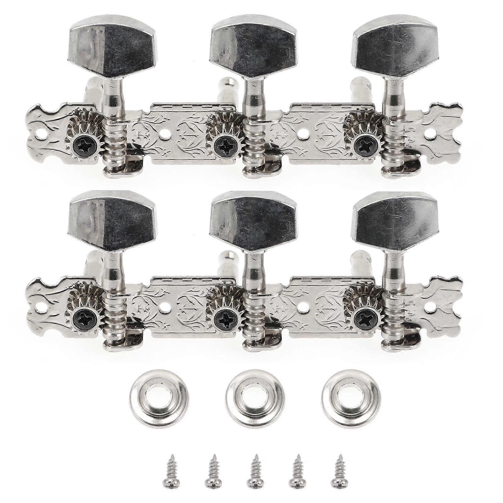 1 Set Folk Guitar String Tuning Pegs Guitar Stainless Steel Guitar Tuning Keys