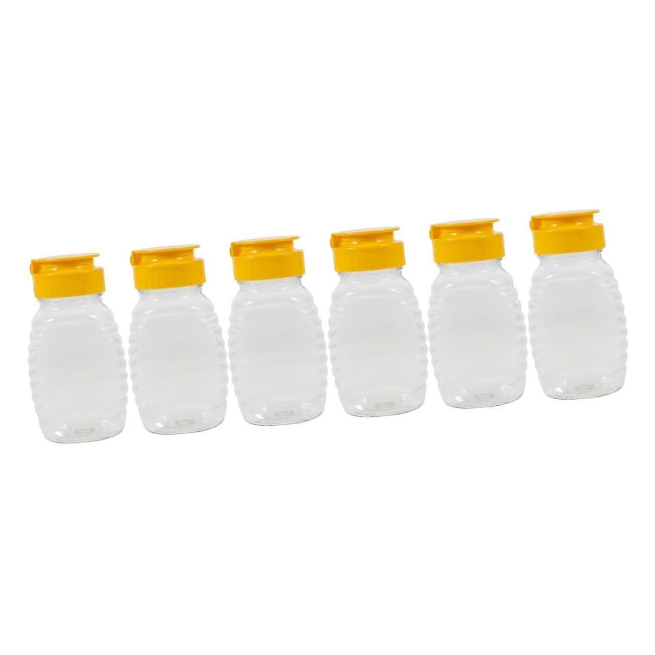 3sets Multifunctional Honey Bottle Honey Disepsner Condiment Squeeze Bottles Salad Dressing Container Kitchen Gadgets 2pcs3