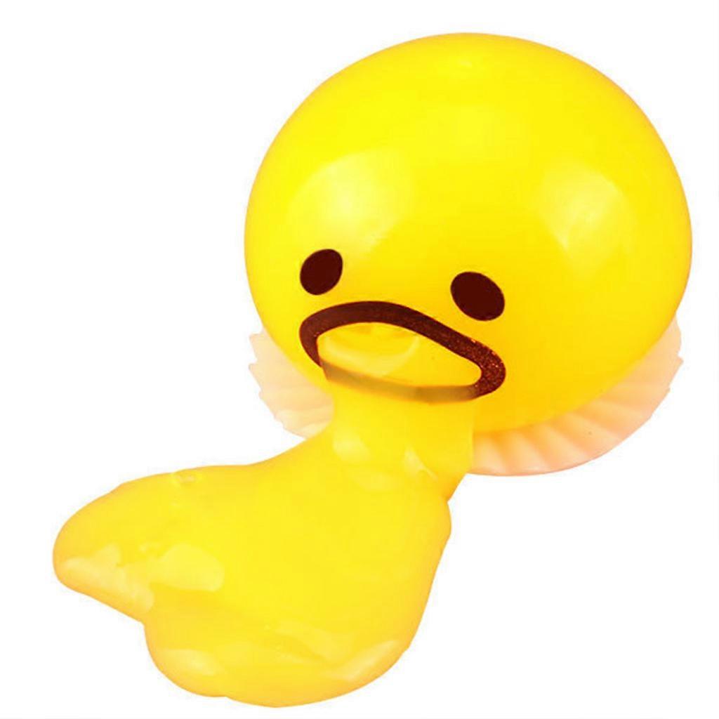 1PC מסיבת אספקה חמוד חלמון ביצה טריק צעצוע לילדים חידוש מעשי בדיחה צעצוע נגד חרדה צביטה צעצוע לחקות להקיא