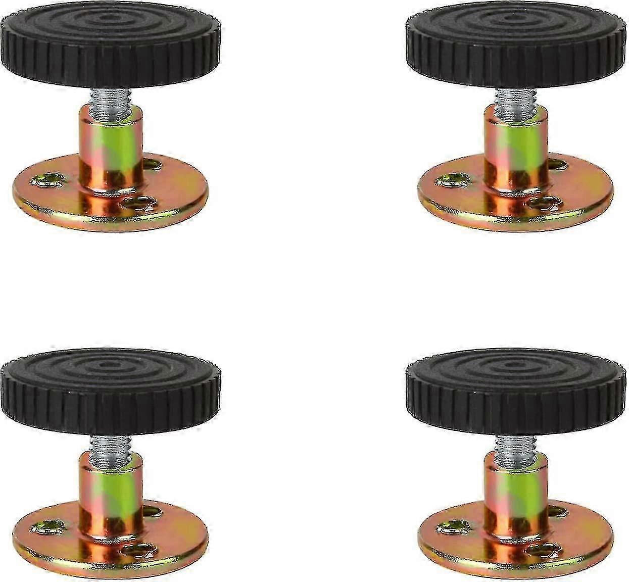 4 Pcs Anti-shake Bed Frame For Bed Sofa Stabilizer, Black (33-40 Mm)