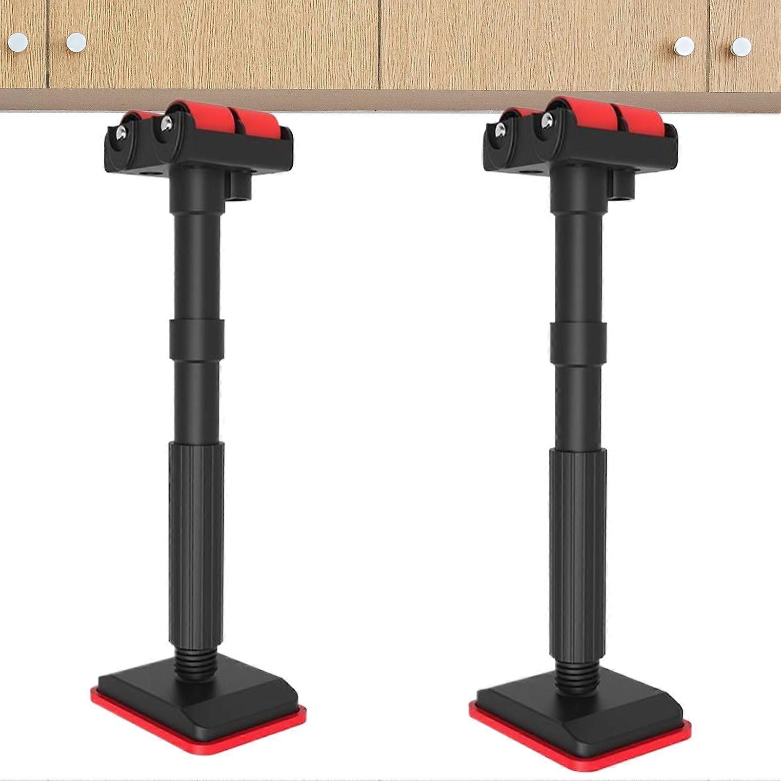 Labour-Saving Bathroom Cabinet Door Installation Lifter - Height Adjustable Support for Farmhouse Bathroom and Bedroom, 1 Red