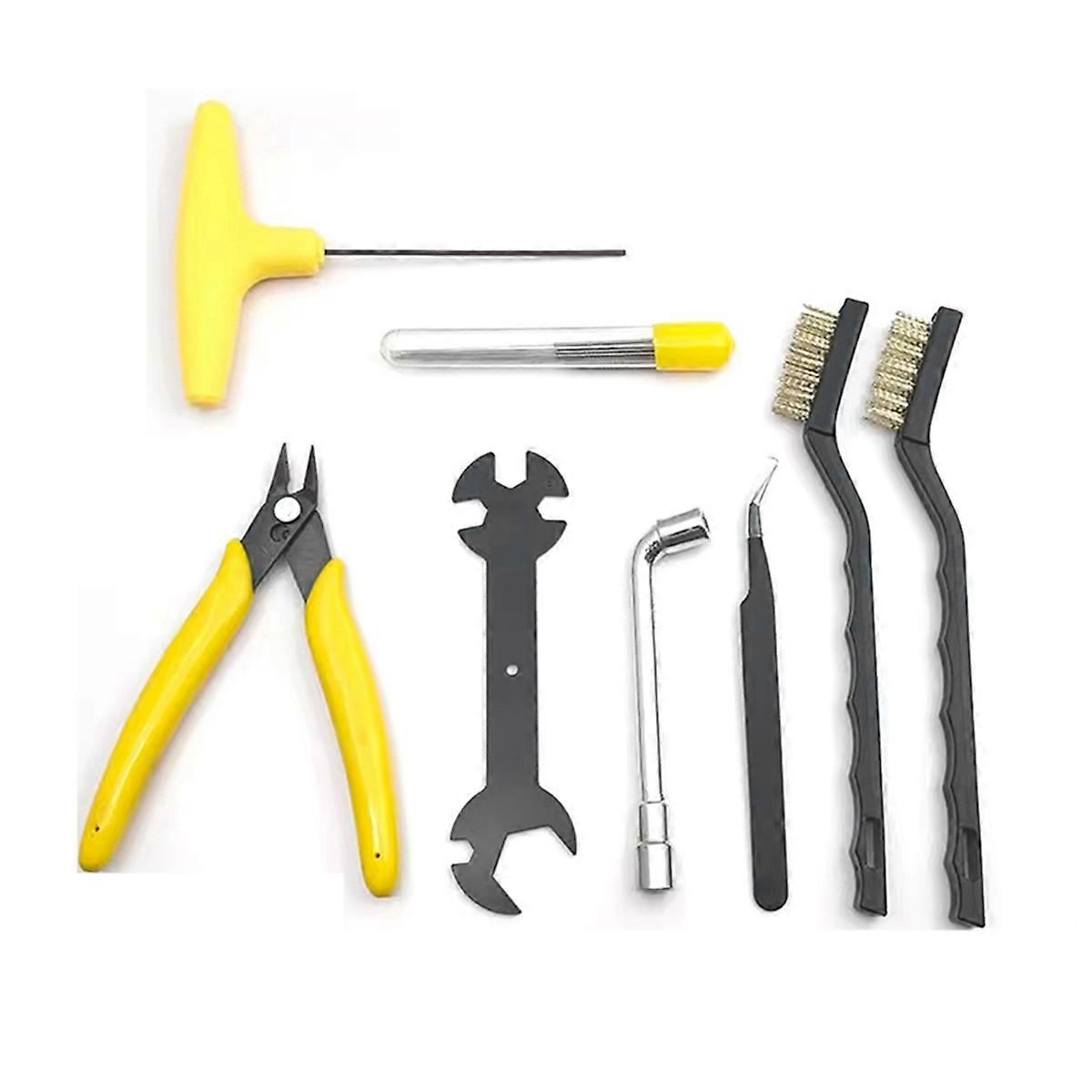 3D Printer Nozzle Cleaning Tool Kit 3D Printer Accessories Nozzle Disassembly Tool with Cleaning Ne