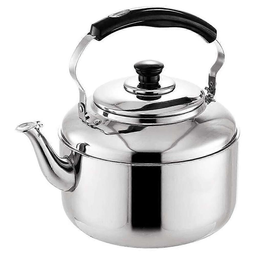 Whistling Kettle 6L, 304 Stainless Steel Tea Kettle for All Hob Types, Camping and Hiking Teapot, One Color