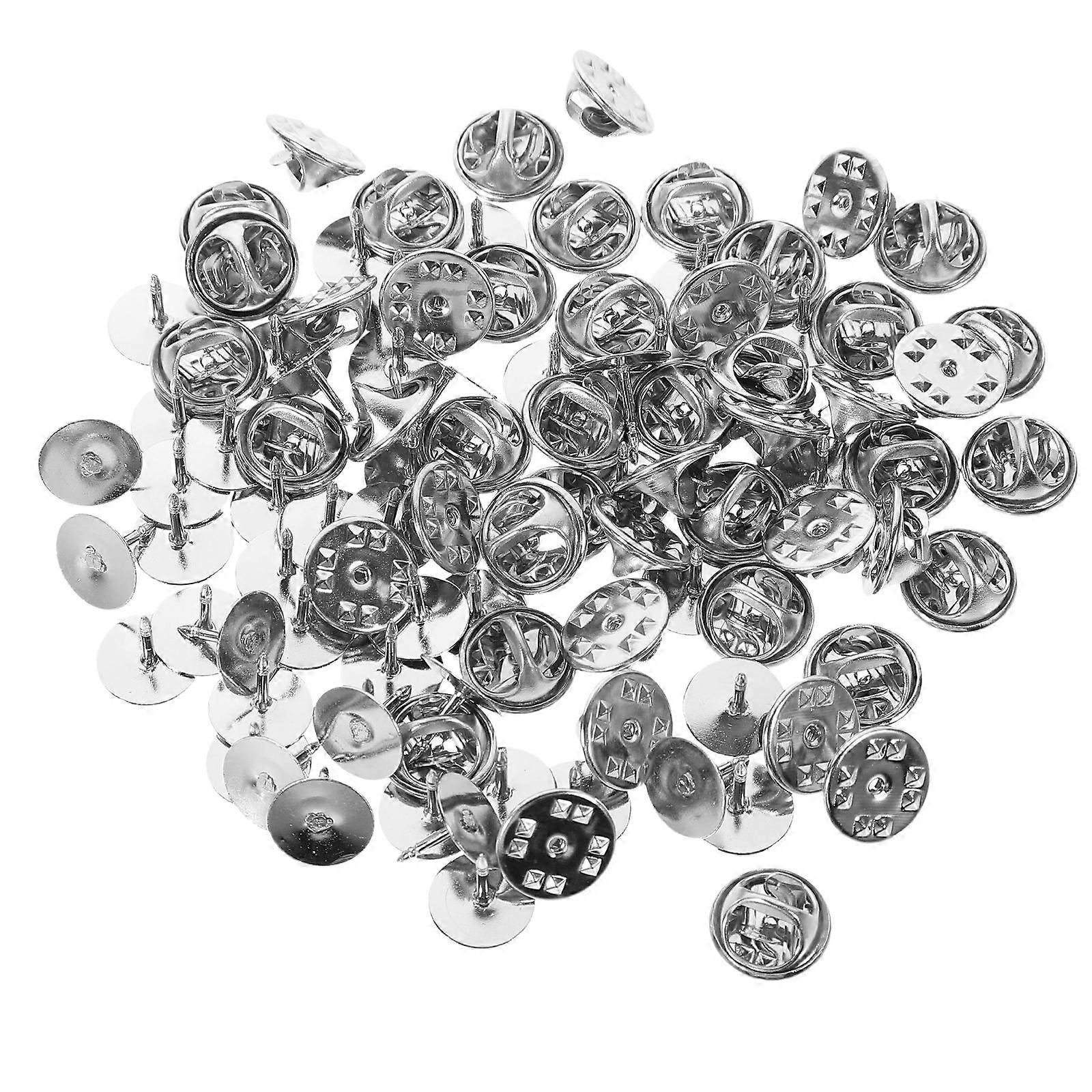 Here's a refined and professional product description based on your input:
**50pcs Silver Clutch Tie Tacks Pin Backs with Butterfly Backings –