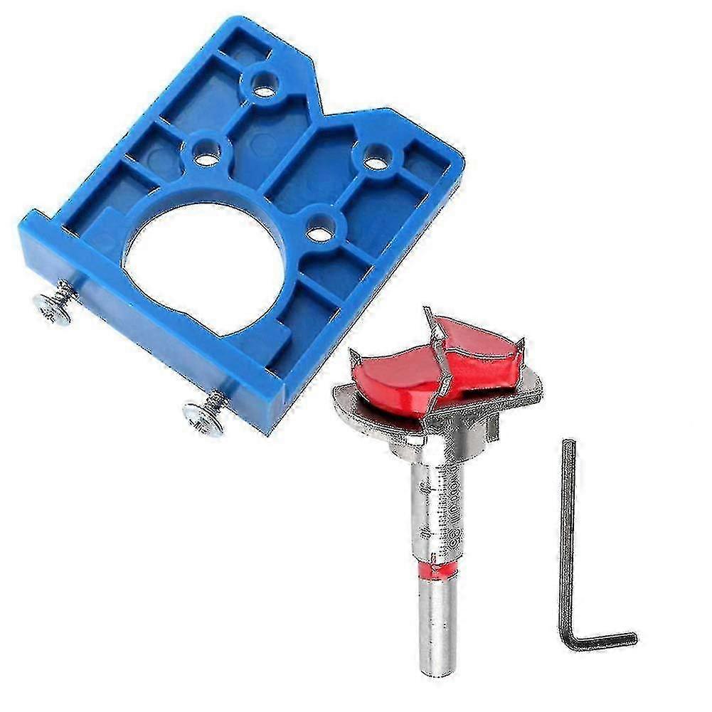 Concealed Hinge Jig 35mm Forstner Bit Set for Cabinet Hinges & Mounting Plates