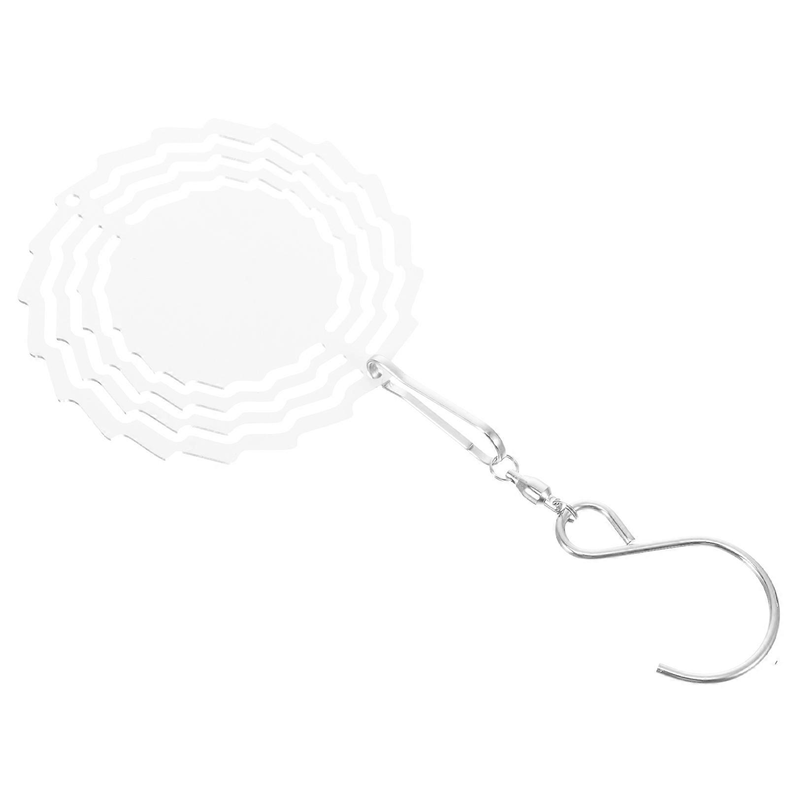 Wind Spinner Decoration Flower Shape Rotating in the Wind Patio 7 5x7 5x0 1Cm 1Pcs