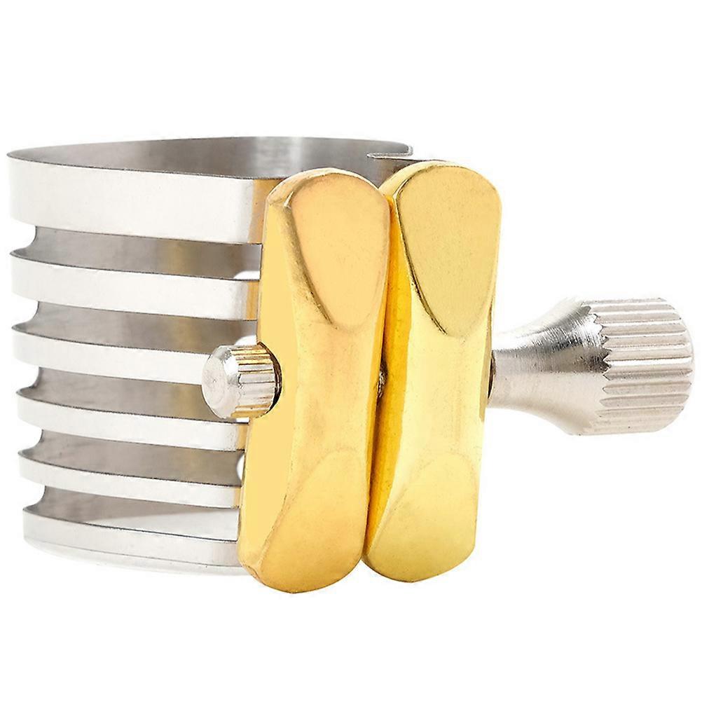 Saxophone Clamp Stainless Steel Adjustable Music Performance Replacement Part for Wind Instruments 1Set
