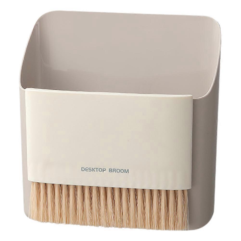 Desktop Mini Broom and Dustpan Set Simple Design Home Cleaning PP Nylon 17.00X16.00X7.50CM Cleaning 1Set