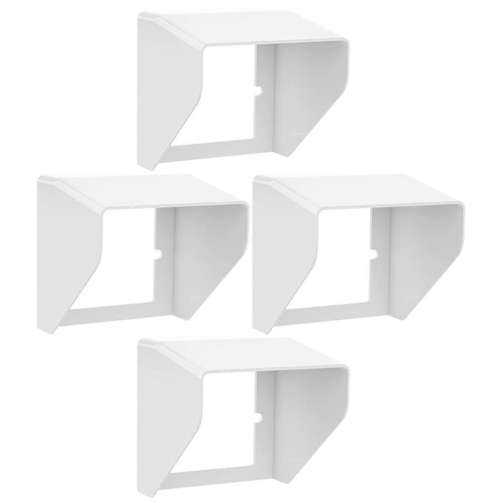 Doorbell Rain Covers 4Pcs White ABS Socket Covers Easy Installation for Protection Use