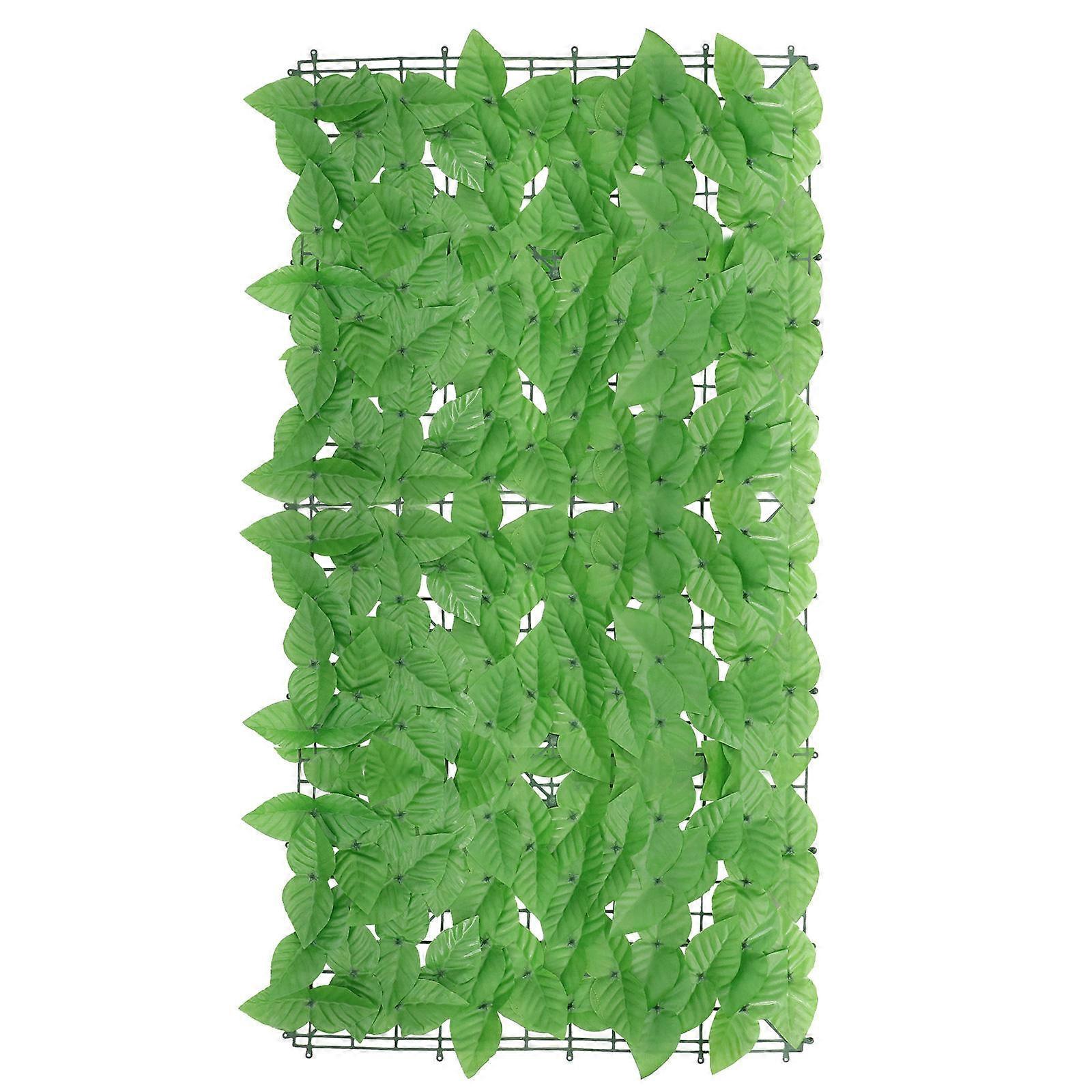 Lifelike Green Plastic Leaf Fence for Decoration Scindapsus Aureus Vine Wall 1PC