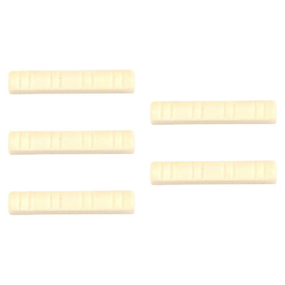 5pcs Durable Slotted Plastic Mandolin Nut for String Instruments – Easy Installation, Smooth Finish, Enhanced Tone Quality – Guitar Accessories