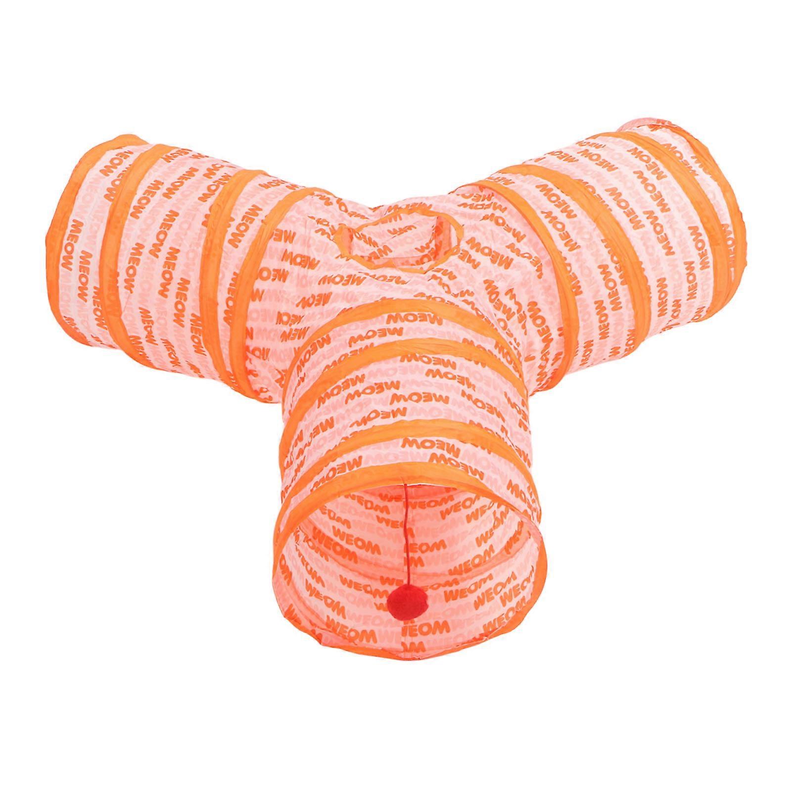 Cat Toys Set Colorful Interactive Teaser Wand Ball Mouse Springs Collapsible Play Tunnel Kitten Toys Kit 