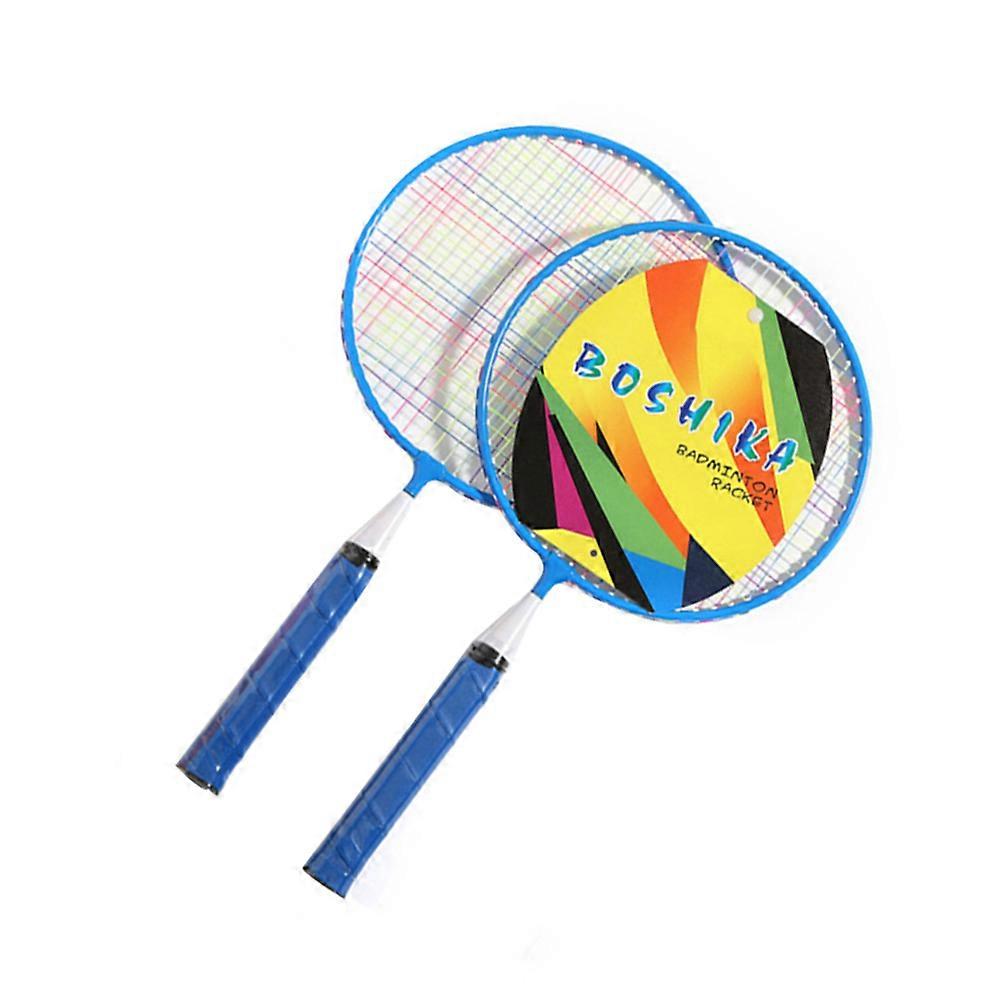Badminton Racket Toy Outdoor Playing Sports Activity Blue Aluminum Alloy 1Set
