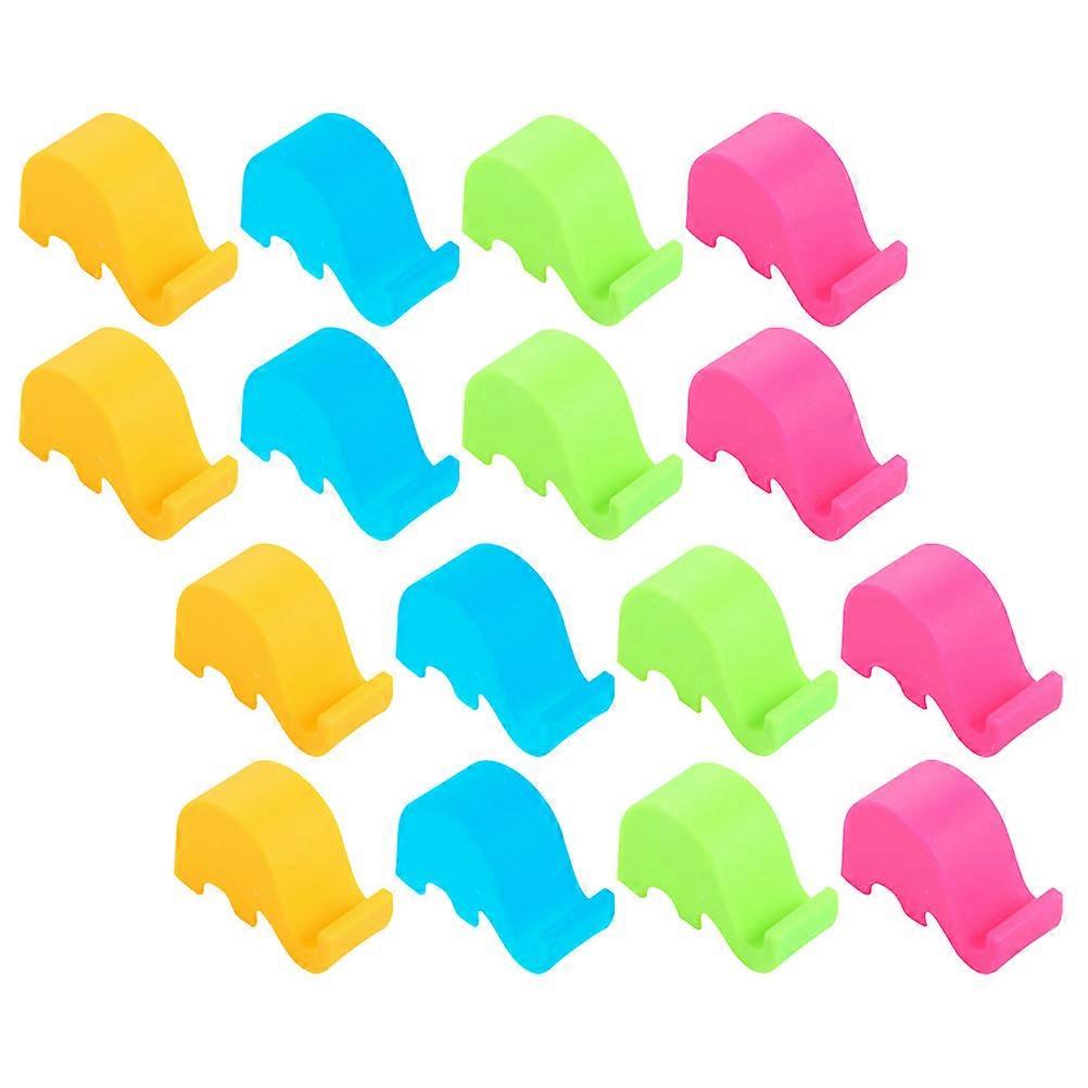 Cute Mobile Phone Stand Elephant Shape Cartoon Design Pink Color Stable Placement For Home Desktop Cell Phone Holder 40Pcs