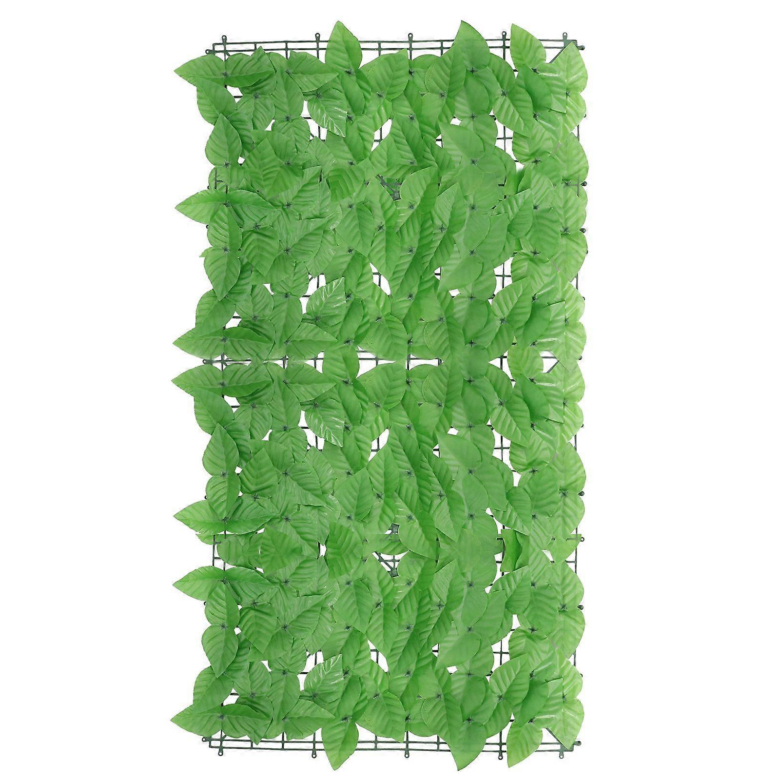 1PC Simulation Green Plant Wall Lifelike Scindapsus Aureus Leaf Fence Net(Green)