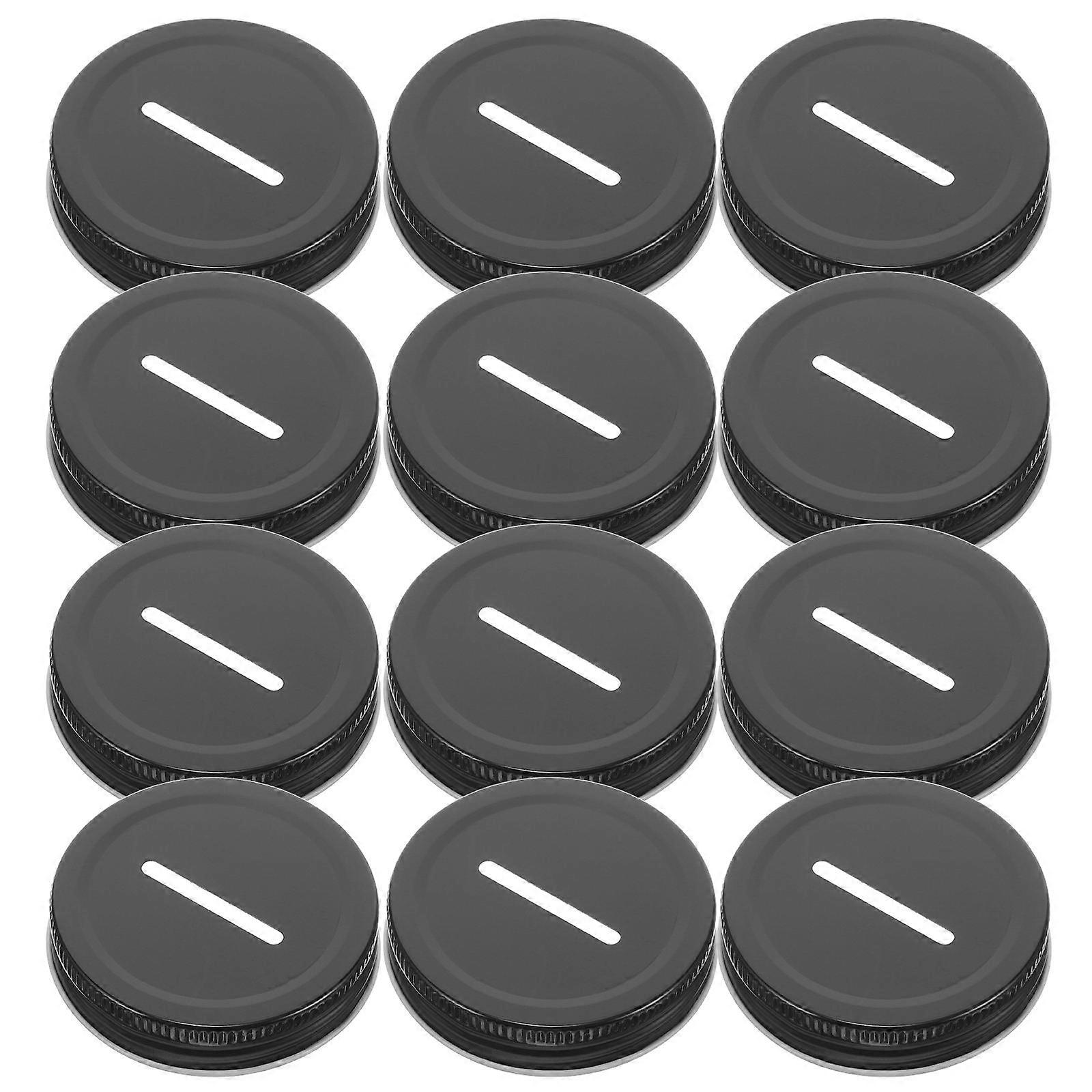 Regular Mason Jar Lids Bank Lids For Jars Protect from Direct Sunlight 12Pcs