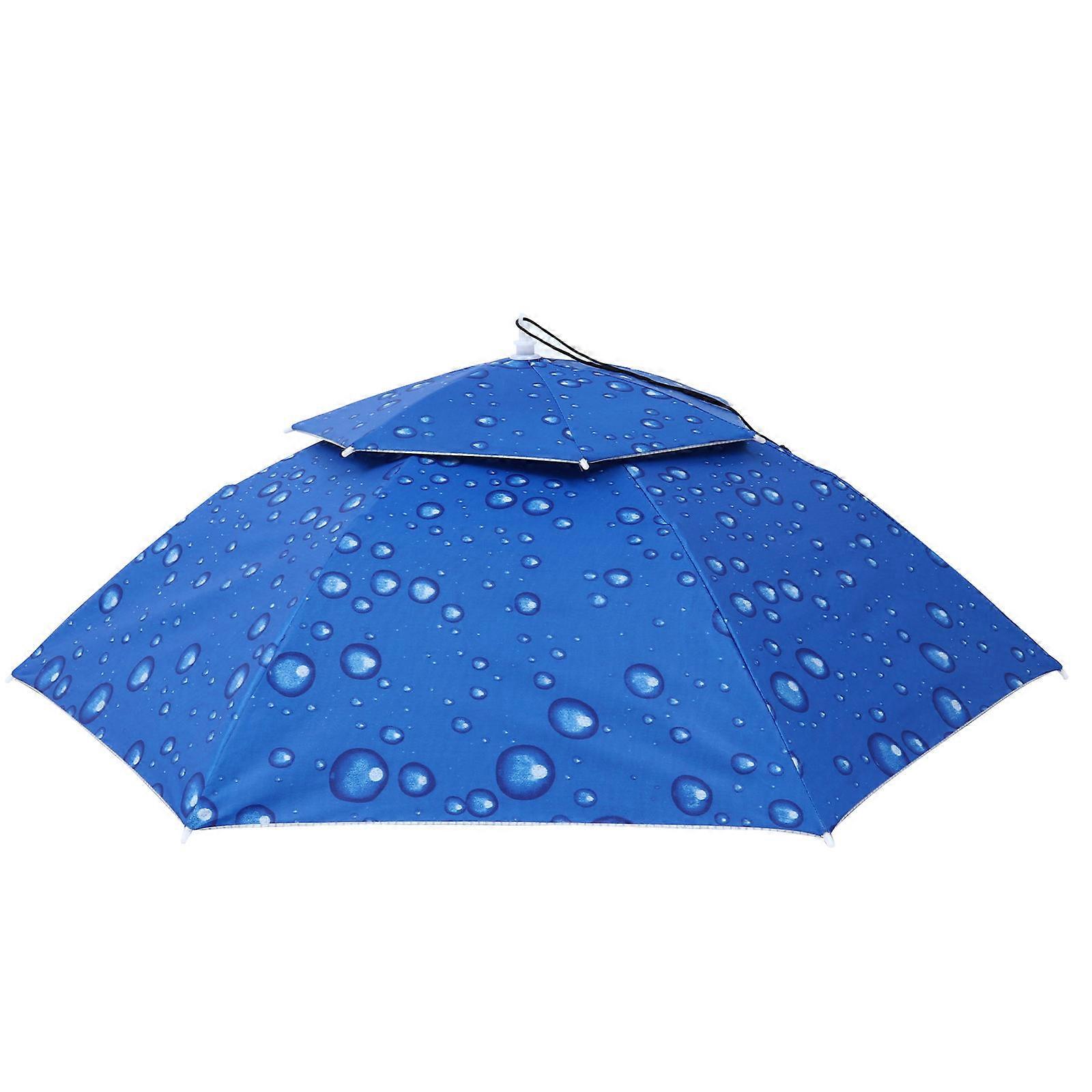 Convenient Umbrella Without Hand for Fishing Gadgets 95X95X34CM Oxford Cloth Folding 1 Pc