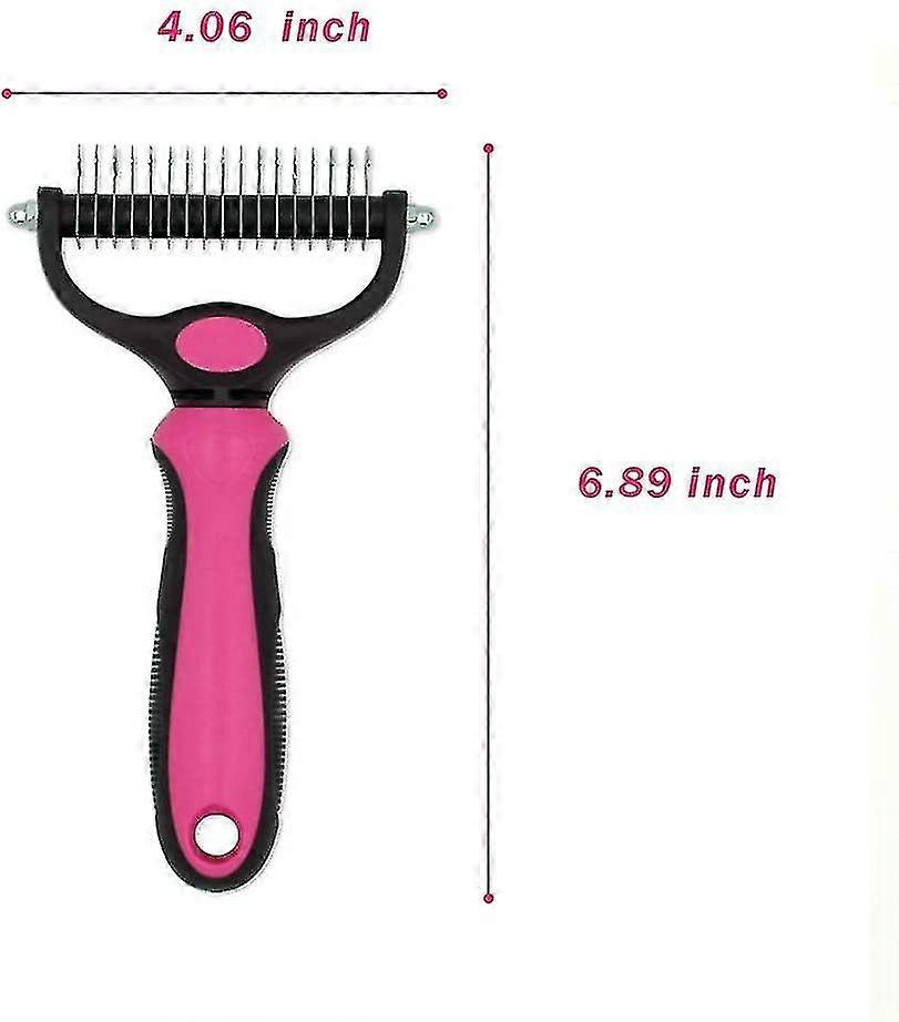 Pet Grooming Tool- 2 Sided Undercoat Rake