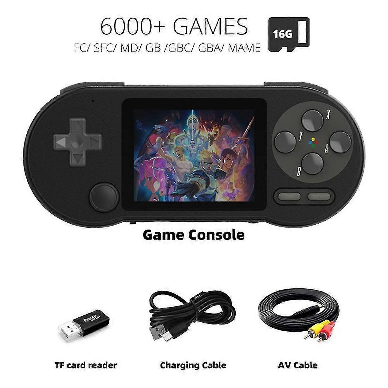 SF2000 3 inch IPSHandheld Game Console Mini Portable Player 6000 Games|Kids Gift