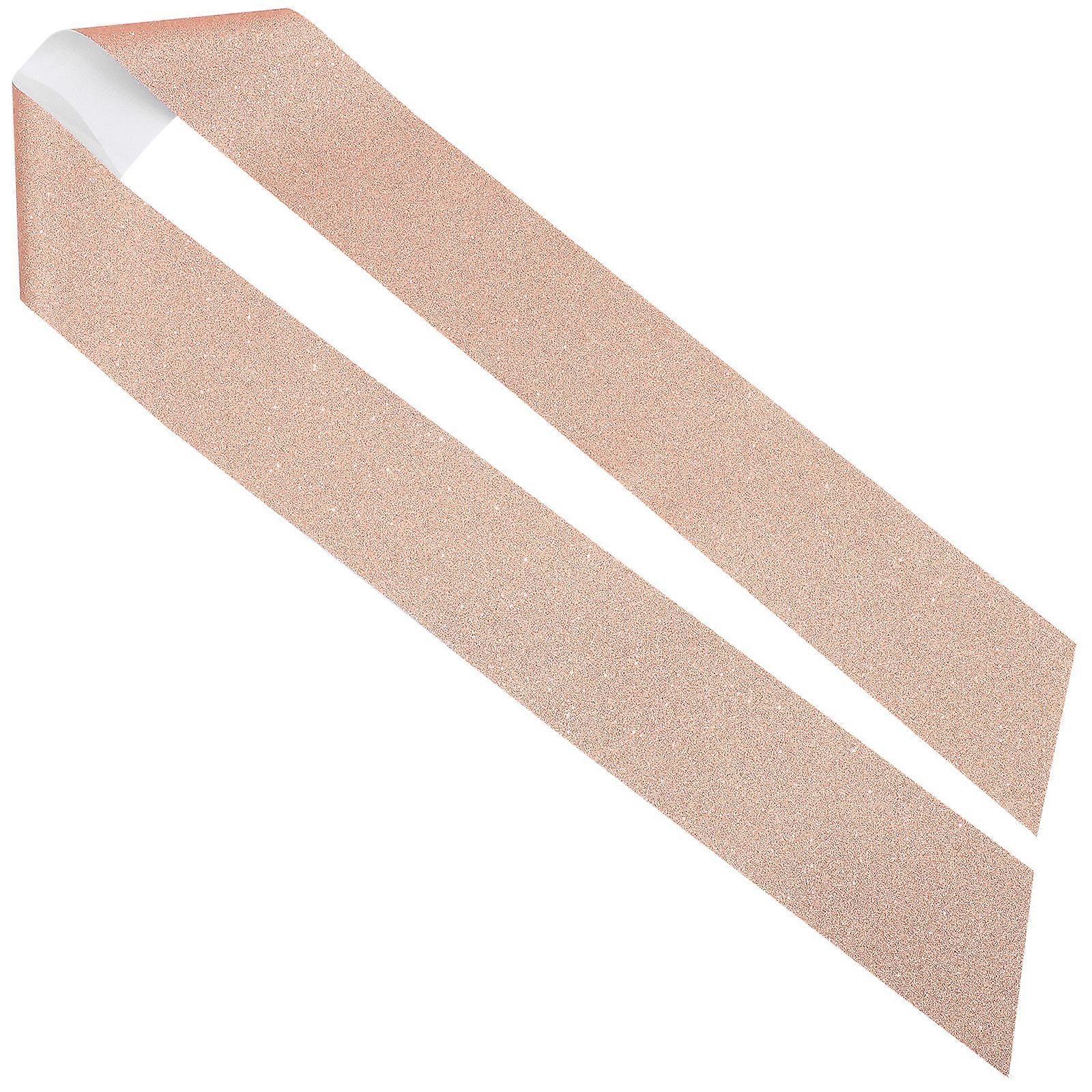 Homecoming Sashes Blank Glitter Sash Diy Decoration Cloth Sash for Prom 1Set